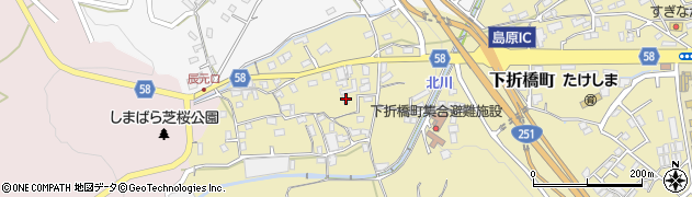 長崎県島原市下折橋町3651周辺の地図