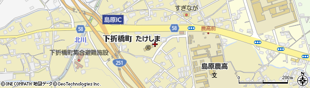 長崎県島原市下折橋町4557周辺の地図
