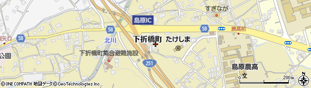 長崎県島原市下折橋町3773周辺の地図