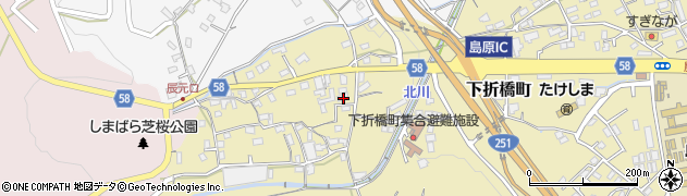 長崎県島原市下折橋町3649周辺の地図