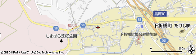 長崎県島原市下折橋町3622周辺の地図