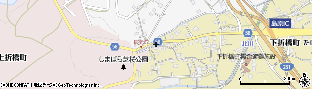 長崎県島原市下折橋町3531周辺の地図