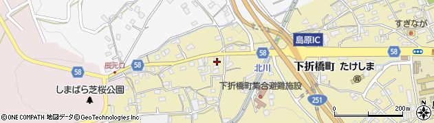 長崎県島原市下折橋町3647周辺の地図