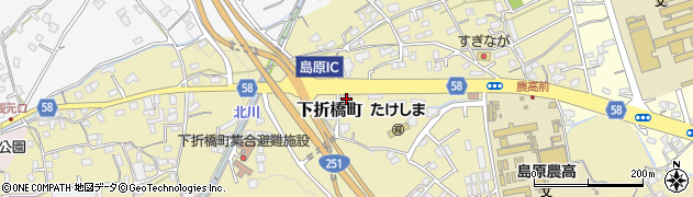 長崎県島原市下折橋町3796周辺の地図