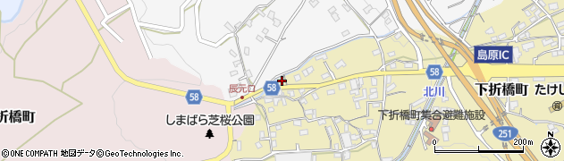 長崎県島原市下折橋町3529周辺の地図