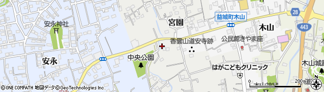栗永畳店周辺の地図