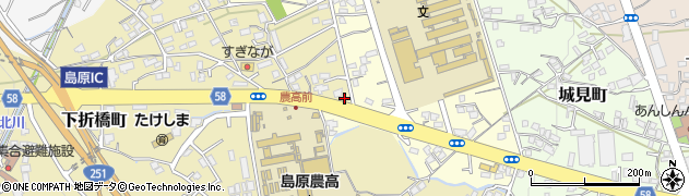 長崎県島原市下折橋町4320周辺の地図
