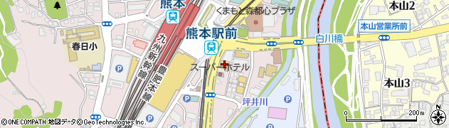 北九州予備校熊本校周辺の地図