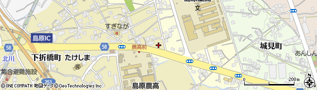長崎県島原市下折橋町4317周辺の地図