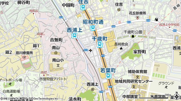 〒852-8137 長崎県長崎市若葉町の地図