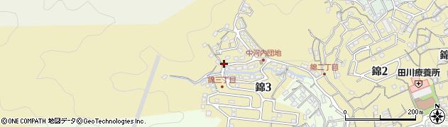長崎県長崎市錦周辺の地図