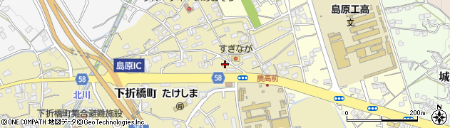 長崎県島原市下折橋町3836周辺の地図