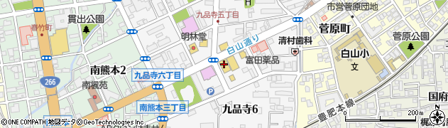 ＡＯＫＩ熊本白山通り店周辺の地図
