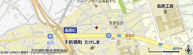 長崎県島原市下折橋町3813周辺の地図