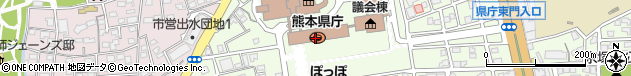 熊本県周辺の地図