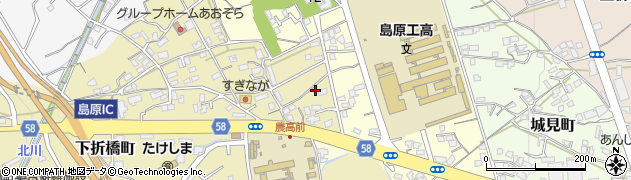 長崎県島原市下折橋町4287周辺の地図
