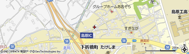 長崎県島原市下折橋町3468周辺の地図