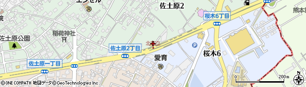 丸亀製麺 熊本佐土原店周辺の地図