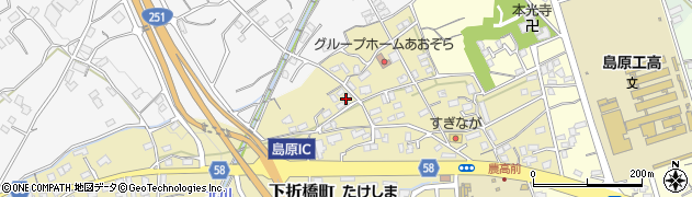 長崎県島原市下折橋町3465周辺の地図