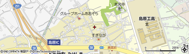 長崎県島原市下折橋町3421周辺の地図