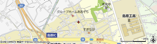 長崎県島原市下折橋町3440周辺の地図