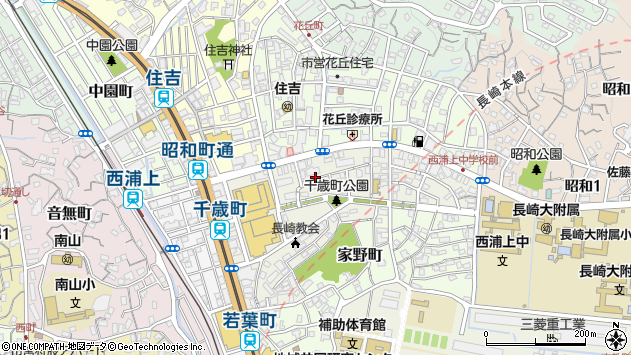 〒852-8135 長崎県長崎市千歳町の地図