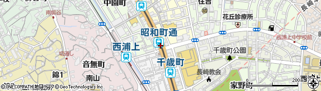 昭和町通駅周辺の地図