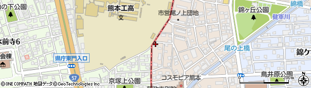 株式会社バオプラーン熊本周辺の地図