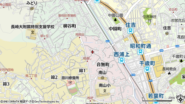 〒852-8044 長崎県長崎市音無町の地図