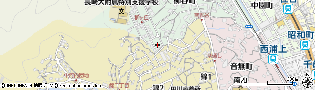 長崎県長崎市柳谷町34周辺の地図