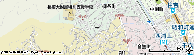 長崎県長崎市柳谷町33周辺の地図