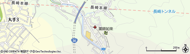 三川薬師公園周辺の地図