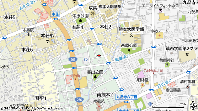 〒860-0812 熊本県熊本市中央区南熊本の地図