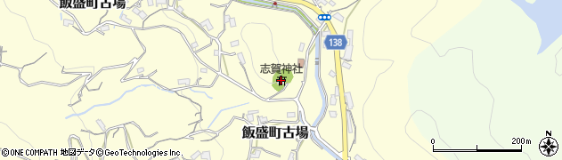 志賀神社周辺の地図