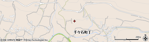 長崎県雲仙市千々石町丁（上峰名）周辺の地図