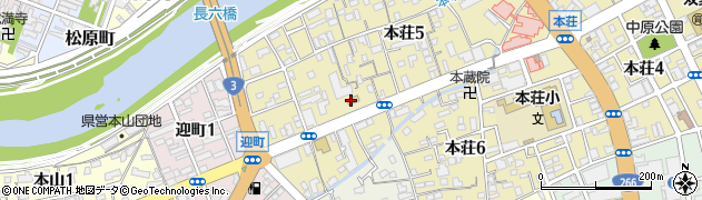セブンイレブン熊本本荘５丁目店周辺の地図