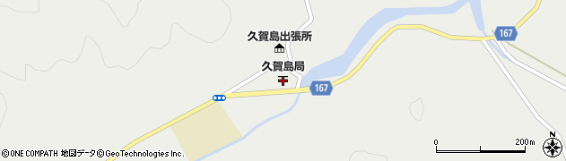 久賀島郵便局周辺の地図