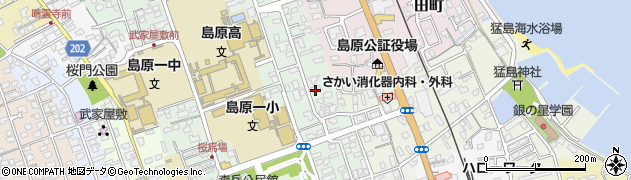 長崎県島原市先魁町周辺の地図