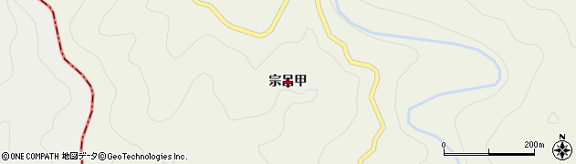 高知県土佐清水市宗呂（甲）周辺の地図