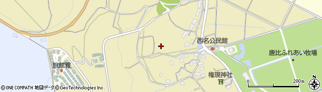 長崎県諫早市森山町唐比西周辺の地図