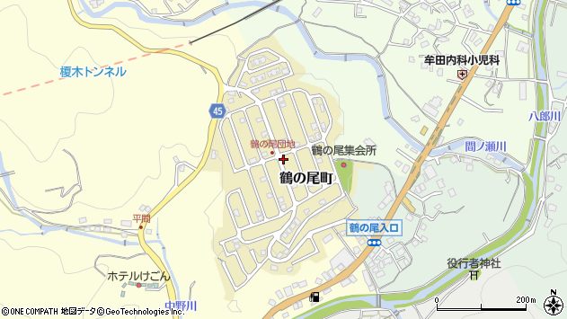〒851-0132 長崎県長崎市鶴の尾町の地図