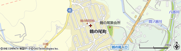 長崎県長崎市鶴の尾町周辺の地図