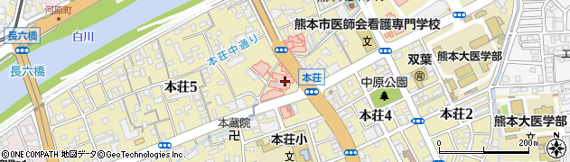 熊本市医師会在宅ケアセンター居宅介護支援事業所周辺の地図