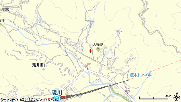 〒851-0135 長崎県長崎市現川町の地図