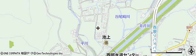 熊本県熊本市西区池上町周辺の地図