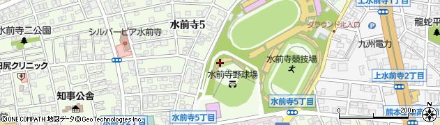 熊本県教育委員会　熊本武道館周辺の地図