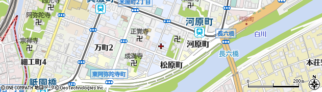 熊本県熊本市中央区紺屋町周辺の地図