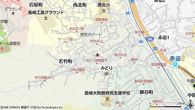 〒852-8047 長崎県長崎市若竹町の地図