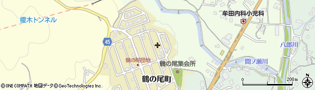長崎県長崎市鶴の尾町18周辺の地図