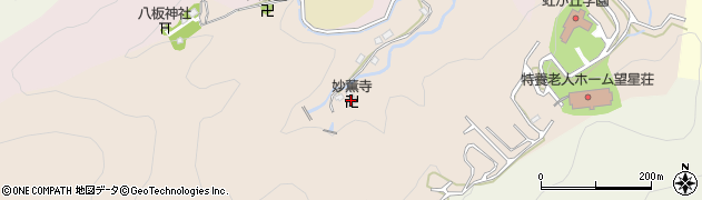 妙薫寺周辺の地図
